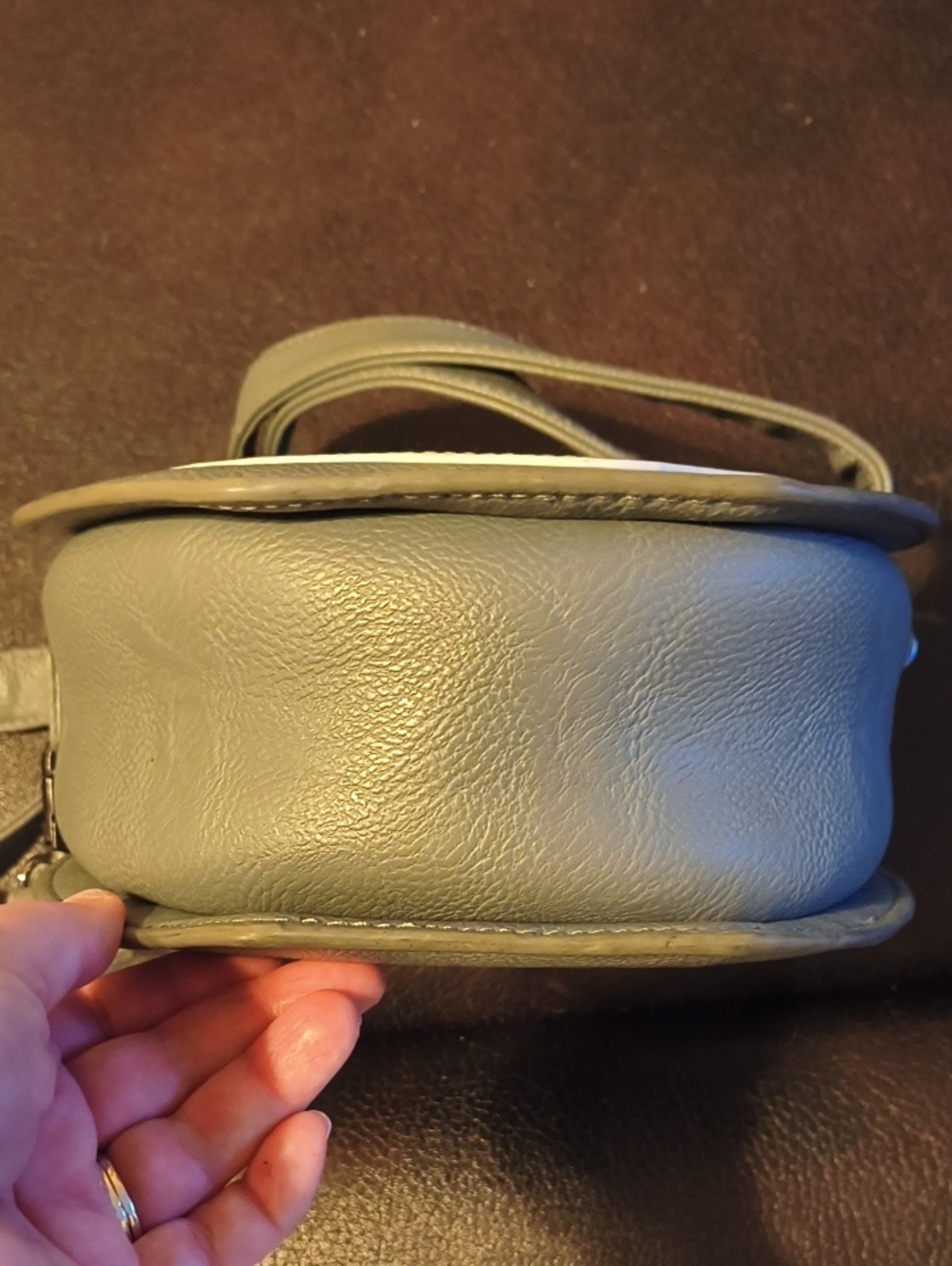 Loungefly Deadly Night Shade Grey Crossbody Bag - Picture 4 of 10